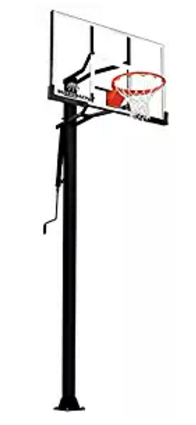 Silverback In-Ground Basketball System with Tempered Glass Backboard